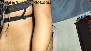 Cheating wife rides neighbor's cock hard. She gets rough anal creampie in homemade doggystyle sex.