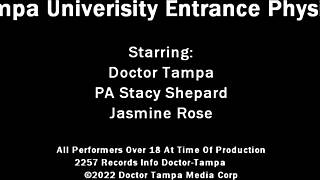 dr tampa performs tampa university entrance physical on patient jasmine rose