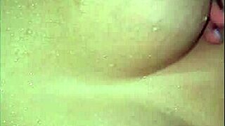 Mature latina milf squirting creampie in bathroom with big ass dildo massage