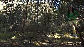 Forest Guide Pounds His Blonde Big Tits Girlfriend In Outdoor Doggystyle Sex!