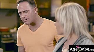 Older Woman Gags On Young 18+ Man Meat Making It Wet And Ready To Pound Her Mature Pussy