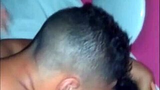 Oh man, Karina's going wild on those two young guys' cocks! 🔥