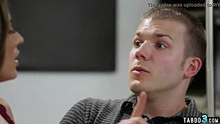 Busty NYMPHO Begs Religious Guy To FUCK Her Trimmed Pussy Rough. Hardcore Sex Follows With Big Cock And Fake Tits.