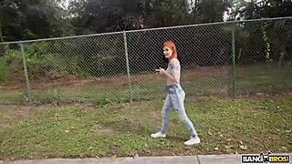 Will Sawyer Kelly's Shaved Tight Pussy Handle Huge Cock Stretching on Bang Bus?