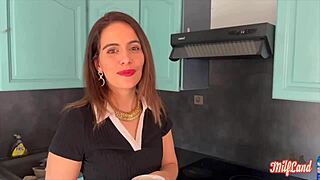 Joy, the alluring French amateur with a small waist, indulges in a steamy encounter.