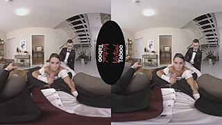 in this brunette hardcore scene, virtual taboo explores shaved pussy handjob and blowjob. the hairless taboo tips lead to intense action.