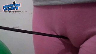 Contrasting huge cameltoes with huge tits and asses on hot Latin beauties