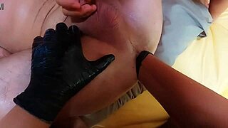 threesome pov femdom deep anal fisting with blowjob... you want us to rip clothes and gape that asshole?