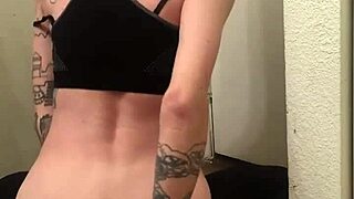 Tranny In Leggings Becomes The Ultimate Anal Princess Riding Hard!