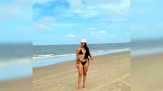 Out in the fresh air, that gorgeous prostitute said, let's enjoy this outdoor adventure together.