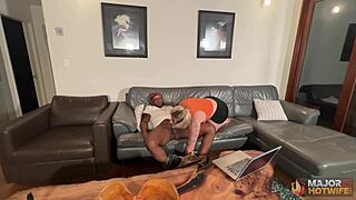 Subgirl0831 Blonde Gets Deepthroat Blowjob And Cowgirl Riding On Rome Major's Huge Cock For Creampie!