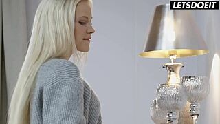 Nikki Hill moans in passionate tight pussy sex with lover 💋🔥