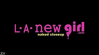 red haired model feels excited showing her sexy body during intimate photoshoot session.