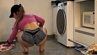 Big Butt Cleaning Session