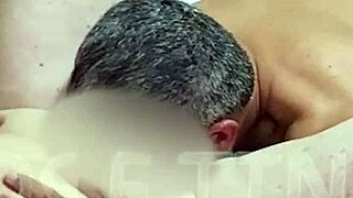 husband licks wife's shaved wet pussy in bed brazilian homemade style