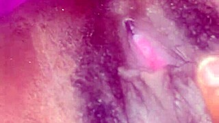 Solo Ebony Beauty Displays Bushy Hairy Black Pretty Pussy