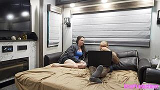 Chat Roulette Turns Into My Step-Brother Taking My Virginity With Monster Cock Creampie