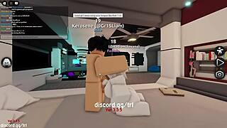 I casually let a horny man fuck me and fill me up with creampie on a Roblox condo game.