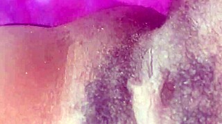 Solo Ebony Beauty Displays Bushy Hairy Black Pretty Pussy