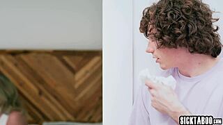 big tits milf rachael cavalli caught naughty stud jerking off