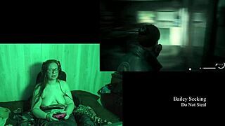 naked lake house playthrough part 2 with big tits bbw brunette in glasses getting fat and natural 😏