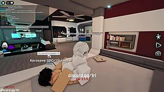 I casually let a horny man fuck me and fill me up with creampie on a Roblox condo game.