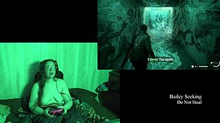 naked lake house playthrough part 2 with big tits bbw brunette in glasses getting fat and natural 😏