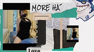 Hey, Pinay lavagirl Olga Aoki gets rough sex in cowgirl while still in her casino uniform dress, moaning from double penetration and dirty talk.