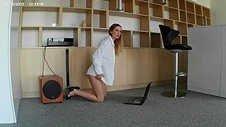 Check out this stylish blonde in lingerie and stockings.