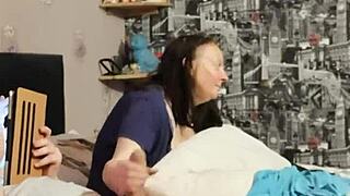 Ladys my 7inch out boldly displayed