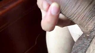 hey this wife pours yogurt on cock and licks it up chinese blowjob style