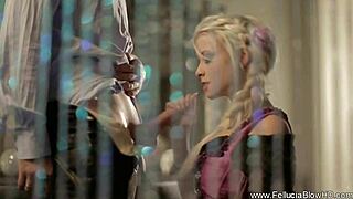 Watch this blowjob voyeur action live from Germany with CFNM handjob and cumshot fun