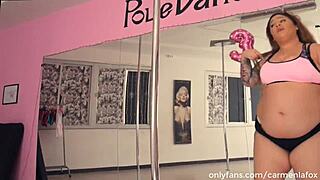 oh man, watch this bbw stripper dancing with her big ass and belly in a fat striptease! 😏
