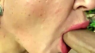 Milf offers big ass for woods sex