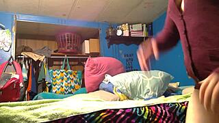 the blonde slut gets fucked doggystyle