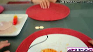 Round ass milf euro stepmom Sharon White keeps seducing her stepson into hardcore fucking and blowjob sessions! 🍑💦