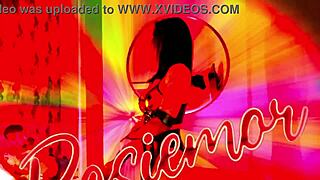 Hot Malaysian ladyboy enjoys riding tanned tattooed cock