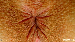 teen experiences intense pulsating orgasm with close-up asshole contractions during solo anal masturbation session