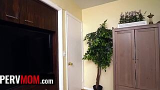 Stepson's Fantasy Unfolds With Stepmom's Striptease And Intense Blowjob Leading To Passionate Cowgirl Riding