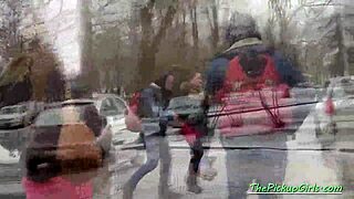 Russian Slut Picked Up For Blowjob And Riding Fuck