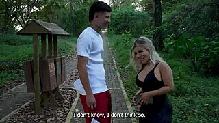 I fuck a stranger in public and he cums in my mouth. I hope no one saw us, Naty Delgado.