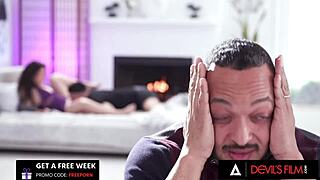 naughty victoria voxxx has a bisexual threesome with husband and friend