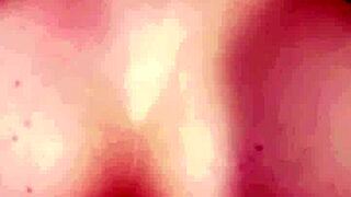 Why are you moaning to stop? This big-ass Latina teen can't handle the monster cock in her tight asshole, begging the well-hung guy to quit the painful anal.