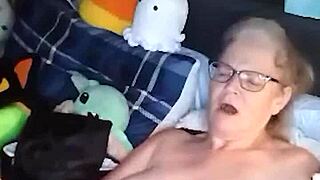 hot mature woman does naked yoga and then masturbates