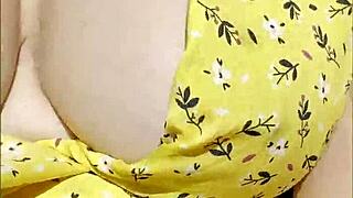 Wifey casually shows off her big tits while driving around town. She flashes them boldly in part one of the fun ride.