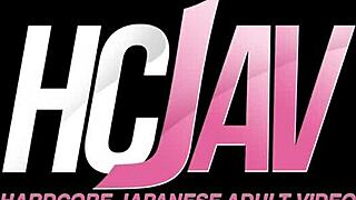 Slutty japanese babe sayaka fukuyama serves two men with her tight pussy in wild threesome action!