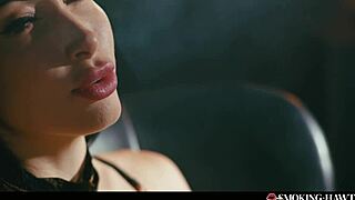 Why Let French Brunette With Huge Fake Tits Masturbate Smoking And Talking Dirty?