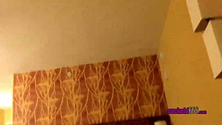so this wife tries her first time cuckold experience in a hotel with heels and homemade action