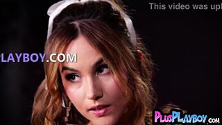 Teen Ophelia Fae Stretches in Lingerie Before Stripping Naked with Small Tits Exposed. She Teases with Sensual Moves.