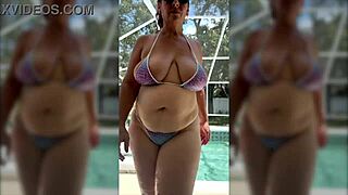 Outdoor Scene Featuring Big Natural Tits And Curvy Ass With Rainbow Snake